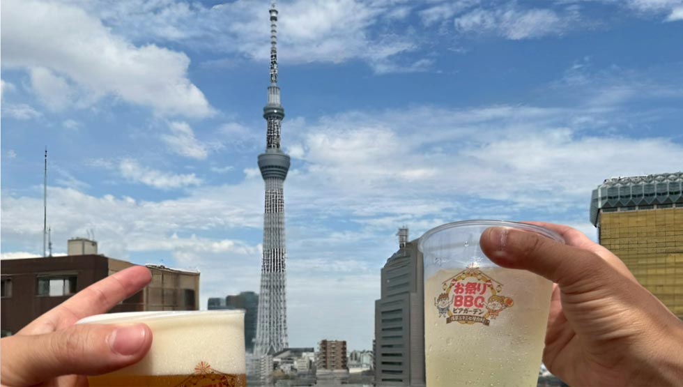 "Festival BBQ Beer Garden Asakusa Ekimise Yatai Village"