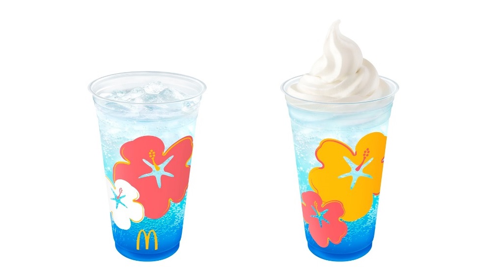 "McFizz® Blue Hawaii 2025" and "McFloat® Blue Hawaii 2025"