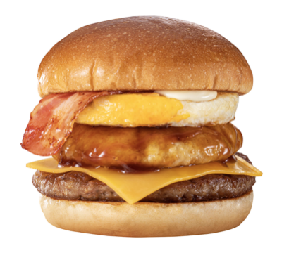 "Cheese Tsukimi Mocchi™ Burger"