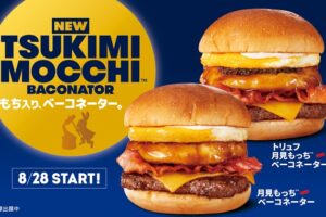 The Moon Viewing Burger with a Round Mochi, "Tsukimi Mochi™"