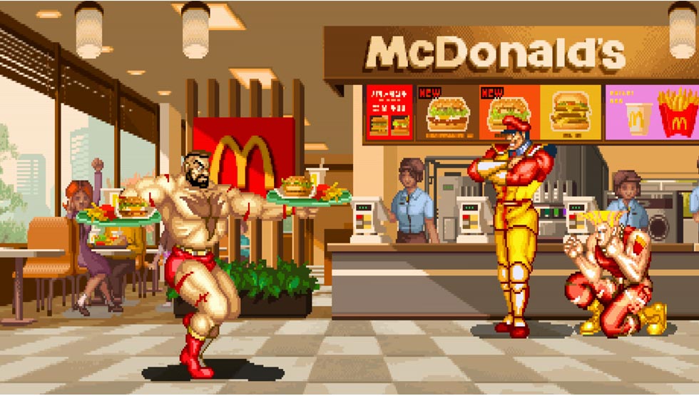 collaboration with 'Street Fighter' McDonald's Street Burgers
