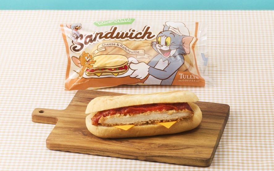 "Tom and Jerry Panini-Style Cutlet Sandwich ~Cheese & Ratatouille~"