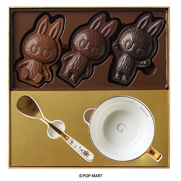 "GODIVA × LABUBU Chocolate & Teacup Set Gift Box"