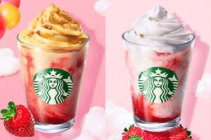 Starbucks Japan: "Strawberry Cream Puff Frappuccino®"