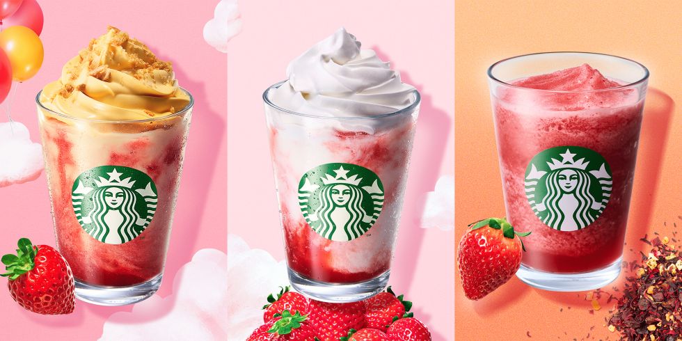 Starbucks Japan: "Strawberry Cream Puff Frappuccino®"