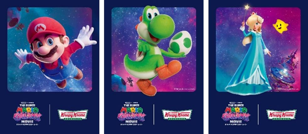 collaboration between the movie The Super Mario Galaxy Movie (releasing April 24, 2026) and Krispy Kreme Doughnuts collaboration between the movie The Super Mario Galaxy Movie (releasing April 24, 2026) and Krispy Kreme Doughnuts