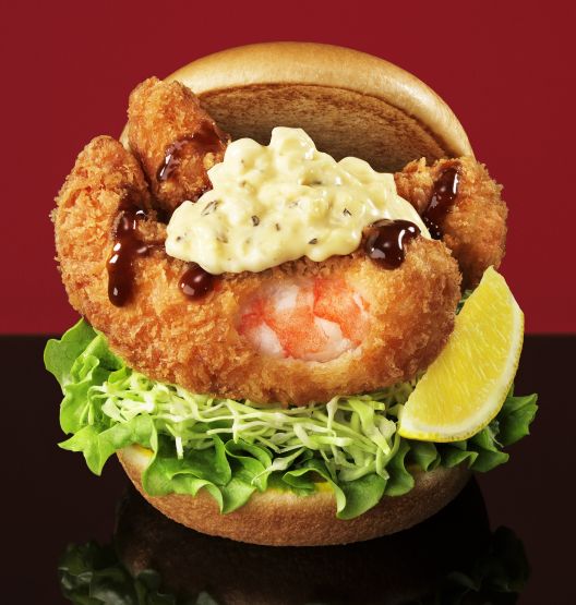"'Mos no Takumi' Ebi Ebi Fry Burger ～Served with Wedge-Cut Lemon～"
