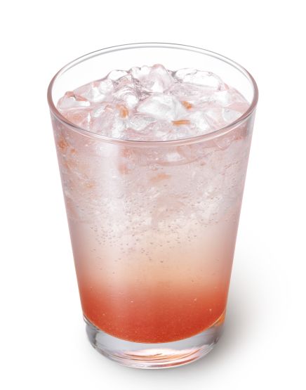 "White Peach Soda with Domestic White Peach & Lemon Sauce"