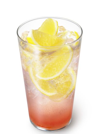 "A Whole Lemon's Worth! White Peach Soda with Domestic White Peach & Lemon Sauce"